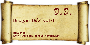 Dragan Dévald névjegykártya